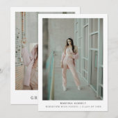 De Remerciements Carte photo simple moderne (Devant / Derrière)