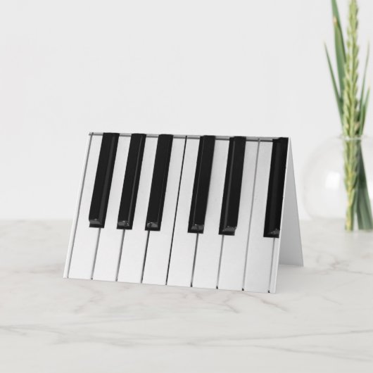 De Remerciements Carte Piano (Devant)