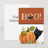 De Remerciements Carte Plat Boat Halloween (Devant / Derrière)