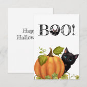 De Remerciements Carte Plat Boat Halloween (Devant / Derrière)