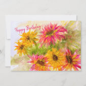 De Remerciements Carte plat Daisy Bright anniversaire (Devant)