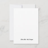 De Remerciements Carte Plat - Zebras Butt Se Bien Bientôt (Dos)