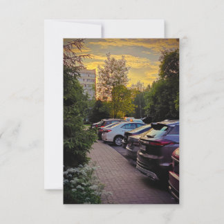 De Remerciements Carte plate Evening Path par Sotnichenko – Personn