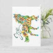 De Remerciements Carte plate Sunshine Joy Horse (Debout devant)