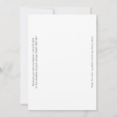 De Remerciements Carte plate Sunshine Joy Horse (Dos)