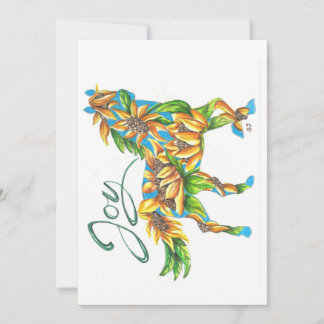 De Remerciements Carte plate Sunshine Joy Horse