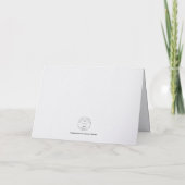 De Remerciements Carte pliée (Dos)