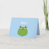 De Remerciements Carte pliée à la grenouille (Dos)