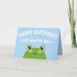 De Remerciements Carte pliée à la grenouille