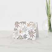 De Remerciements Carte pliée Boho Blank (Dos)