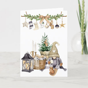 De Remerciements Carte pliée Hygge, Joy, Peace, Harmony Holiday