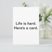 De Remerciements Carte pour les temps difficiles. (Debout devant)