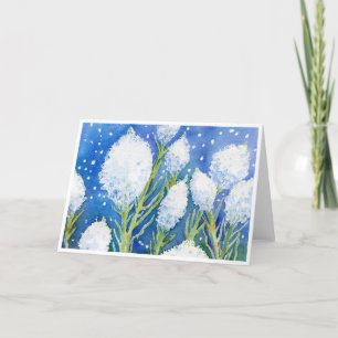 De Remerciements carte pour notes blanc "Beargrass"