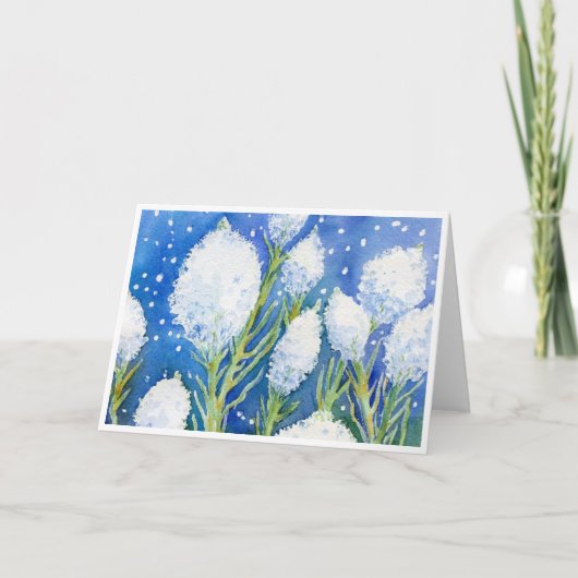 De Remerciements carte pour notes blanc "Beargrass" (Devant)