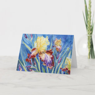 De Remerciements carte pour notes blanc "Iris VII"