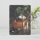 De Remerciements carte pour notes citrouille éffrayant (Debout devant)