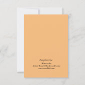 De Remerciements Carte pour notes d'automne (Dos)