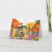 De Remerciements Carte pour notes d'automne plié (Devant)