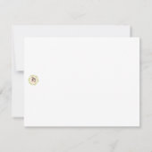 De Remerciements Carte pour notes d'obligations à âme (Dos)