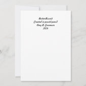 De Remerciements Carte pour notes plat 5"x7" ButterBiscuit (Dos)