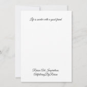 De Remerciements Carte pour notes plat des femmes en fête (Dos)