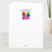 De Remerciements Carte pour notes Pois Rainbow (Dos)