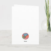 De Remerciements Carte pour notes rose Lilly (Dos)