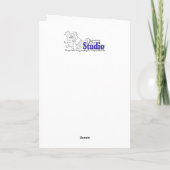 De Remerciements carte pour notes vide "Nid" (Dos)