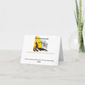 De Remerciements Carte pour notes Vue jardin (Dos)