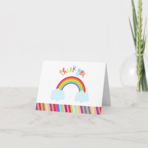 De Remerciements Carte Rainbow Thank you Note