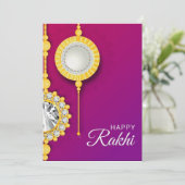 De Remerciements Carte Rakhi pour frère (Debout devant)