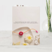 De Remerciements Carte Raksha Bandhan (Dos)