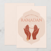De Remerciements Carte Ramadan Élégante (Devant / Derrière)