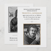 De Remerciements Carte Recordatorio (Devant / Derrière)