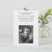 De Remerciements Carte Recordatorio (Debout devant)