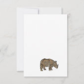De Remerciements Carte Rhino (Dos)