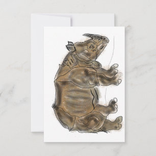De Remerciements Carte Rhino