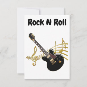 De Remerciements Carte Rock N Roll