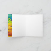 De Remerciements Carte Rose Rainbow (Intérieur)