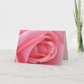 De Remerciements Carte rose rose (Dos)