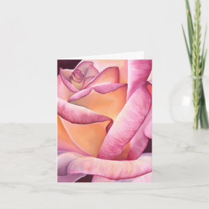 De Remerciements Carte Rose Rose
