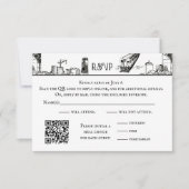 De Remerciements Carte RSVP Boston Toile (Devant)