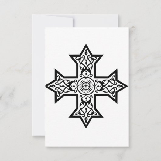 De Remerciements Carte Sainte Croix Copte (Devant)