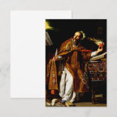 De Remerciements Carte Sainte d'Augustin d'Hippone (Devant / Derrière)
