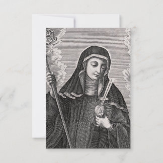 De Remerciements Carte Sainte Gertrude la Grande B&W