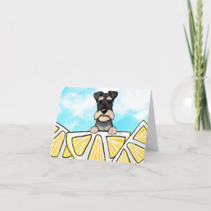 De Remerciements Carte Schnauzer Life Lemons