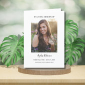 De Remerciements Carte simple mémorial funéraire 2