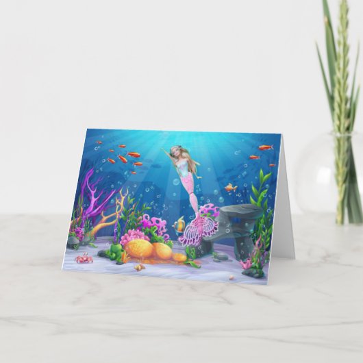 De Remerciements Carte sirène (Devant)