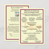 De Remerciements Carte spirituelle (Devant / Derrière)