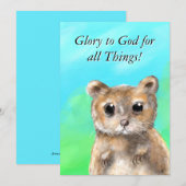 De Remerciements Carte stationnaire Joy inattendue (Devant / Derrière)